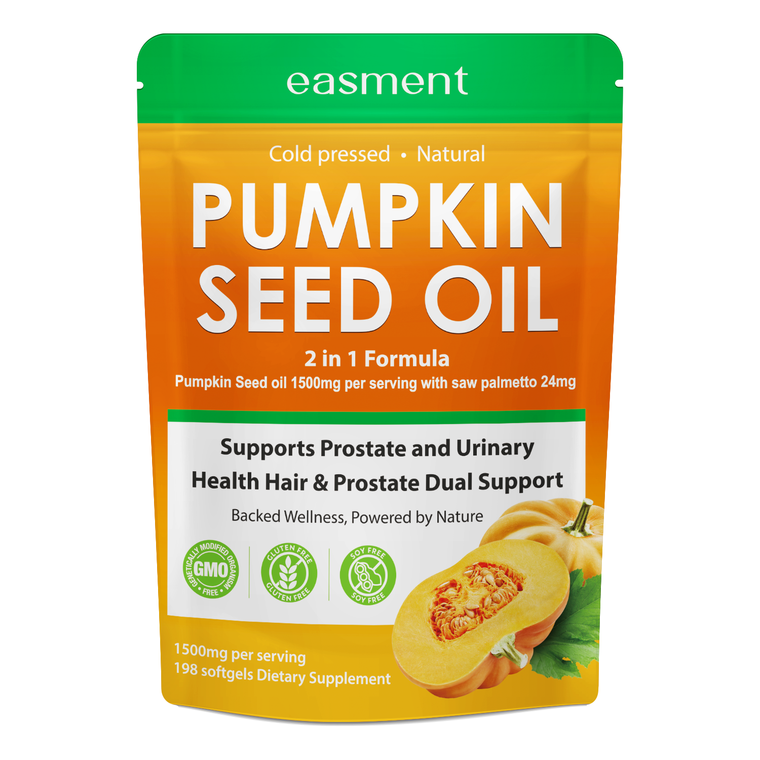 Pumpkin Seed Oil Capsules with Saw Palmetto